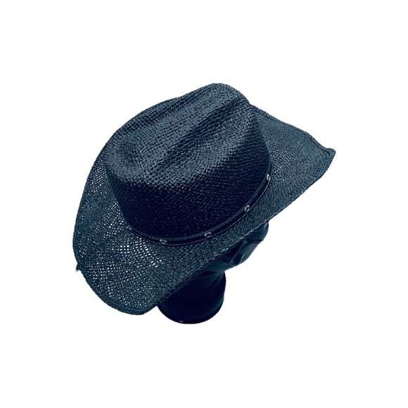 Tombstone Loom Explorer Black Hand Painted Unisex EXPLORER HAT Size 6 3/4 - Picture 4 of 13